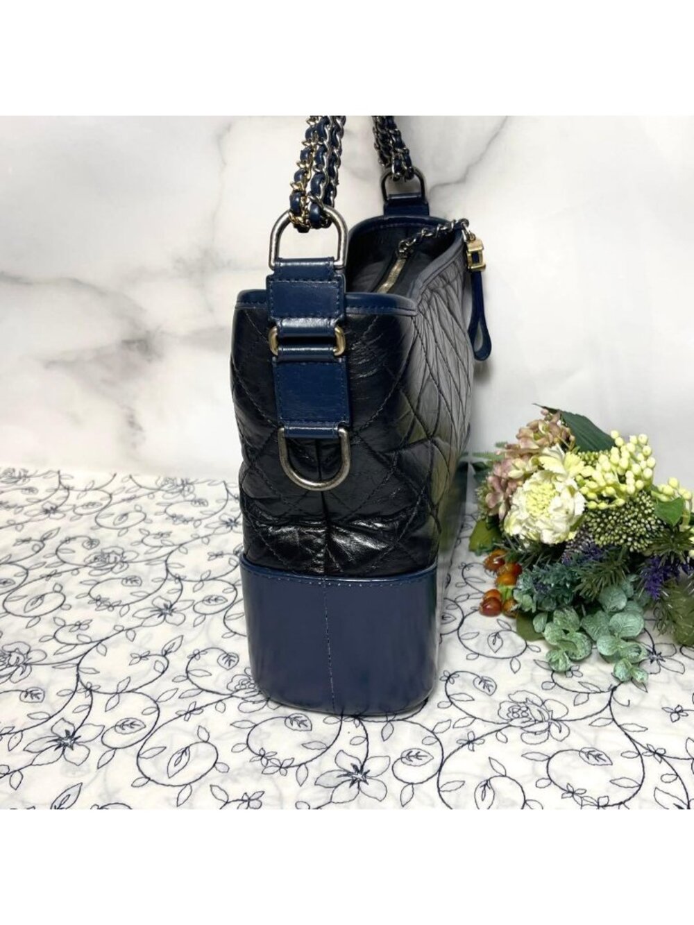 Chanel Gabriel Bicolor Quilted Shoulder - Picture 7 of 14